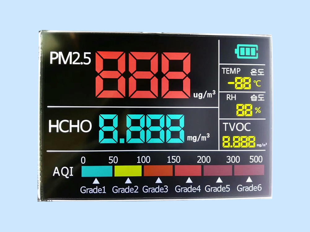 空气质量检测仪显示屏